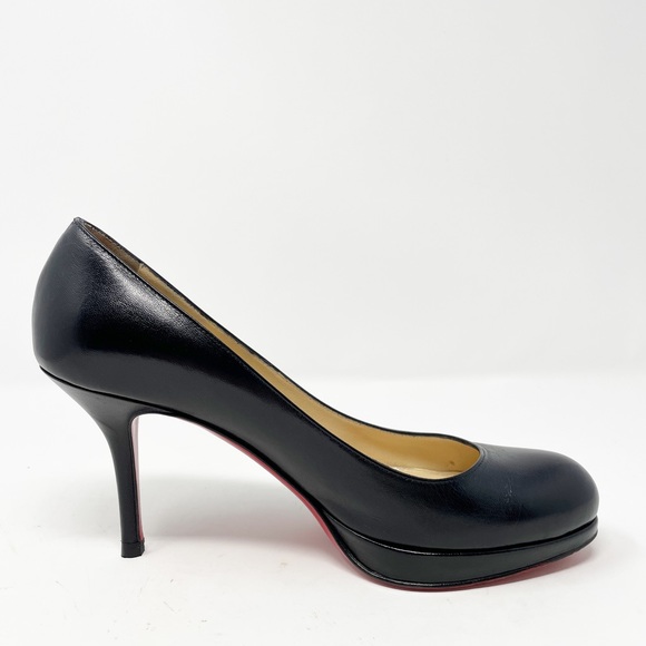 Christian Louboutin Prorata 90 Kid Black Leather Shoes Pumps - Picture 7 of 12